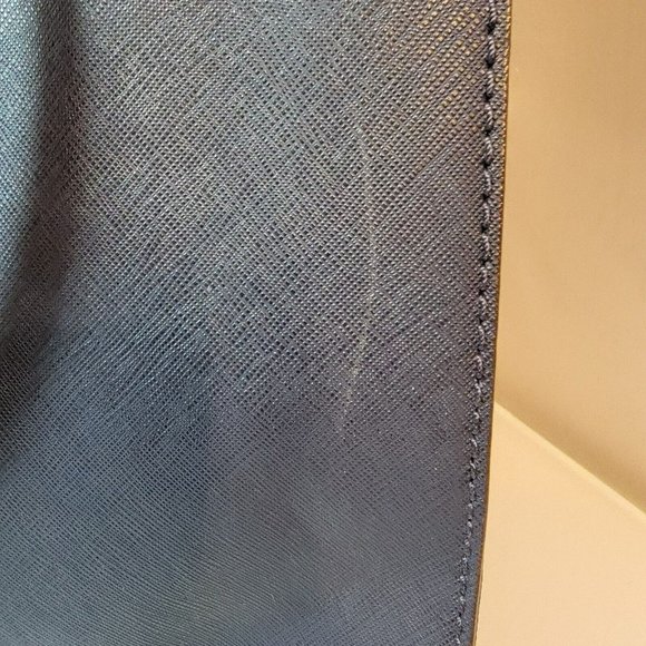 Michael Kors Hamilton Navy Large Tote Genuine Leather Purse MSRP $358 NWT Charm - Picture 8 of 9